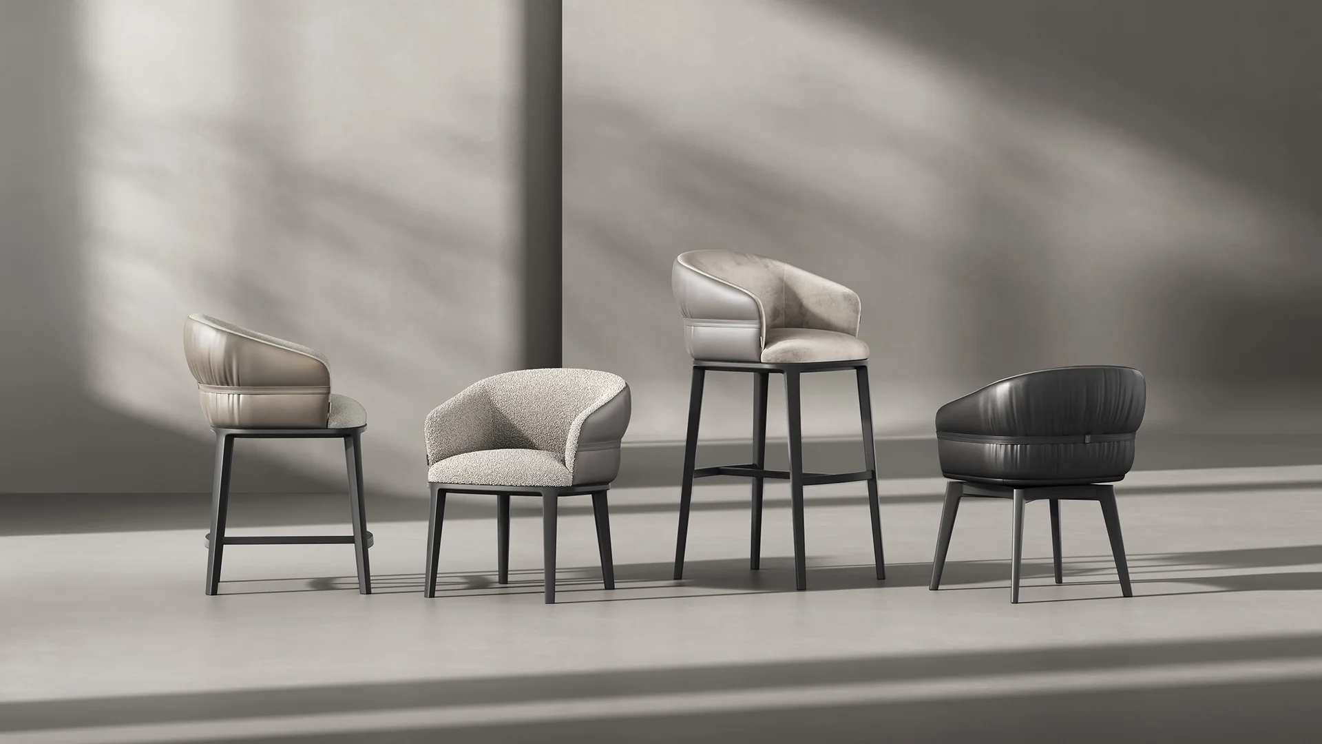 Стул Fiore Bar, Silver Drop